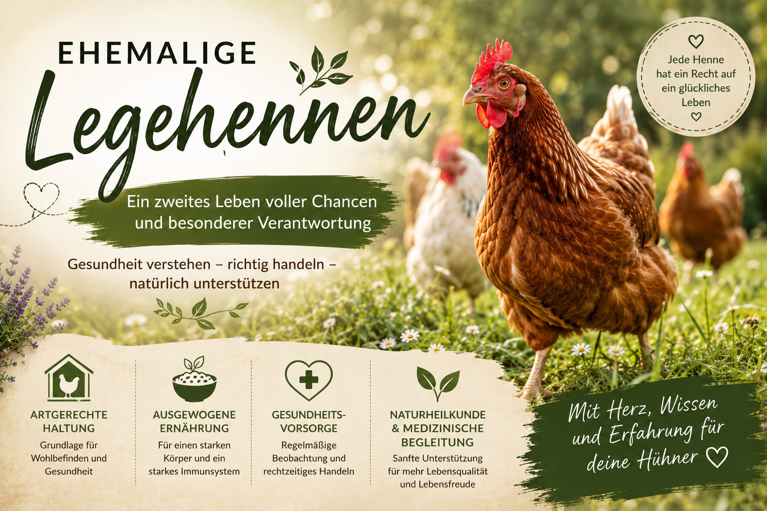 Ehemalige Legehennen – Ein zweites Leben voller Chancen und besonderer Verantwortung